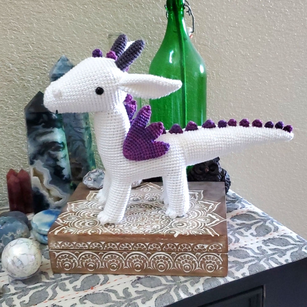 Handmade Crochet Dragon